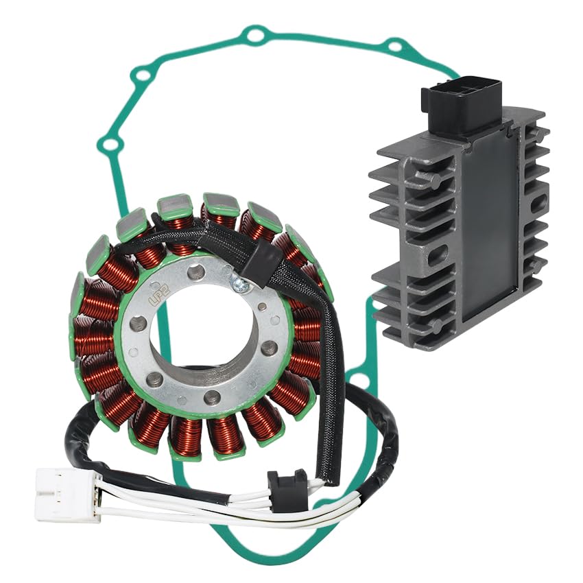 Stator Coil Rectifier Stator Gasket for Kawasaki Ninja 400R EX400,EN650