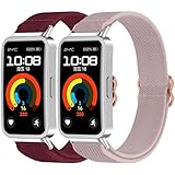 B) MATÉRIAU DU BRACELET - Bracelet en nylon + boucle en alliage de zinc + connecteur en alliage de zinc. Léger, très élastique, respirant, imperméable, à séchage rapide, doux et confortable. Pour les peaux sensibles, veuillez effectuer un test cutané à l'avance !