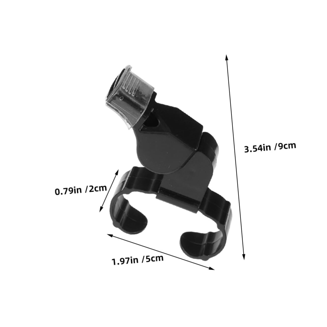 GOOHOCHY 4pcs Hand Held Sports Whistle Finger Ring Loud Dual Tone Whistles for Referees Emergency Situations for Ice Hockey Football Basketball