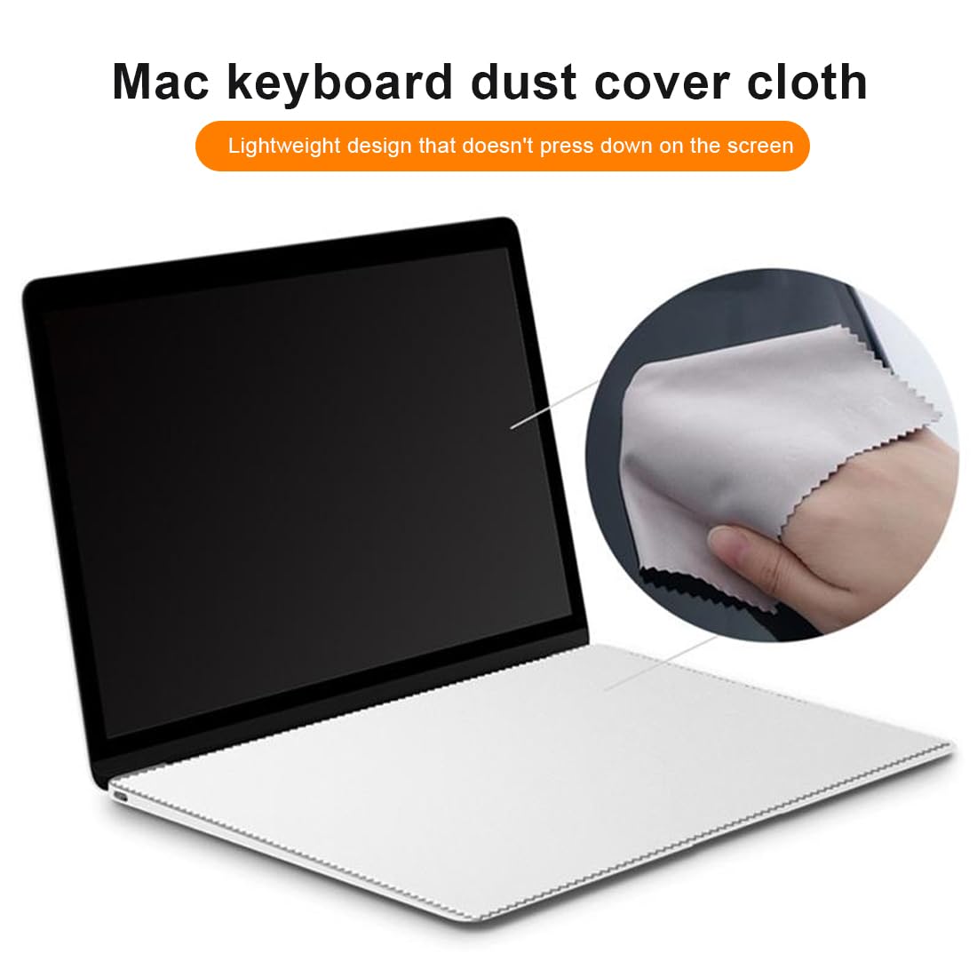 Funda de Tela para Teclado, Compatible con MacBook Pro de 13 Inch Pulgadas, Protectora de Microfibra para Pantalla, protector teclado con apple book air 13 (Compatible con Laptop 13", 14")