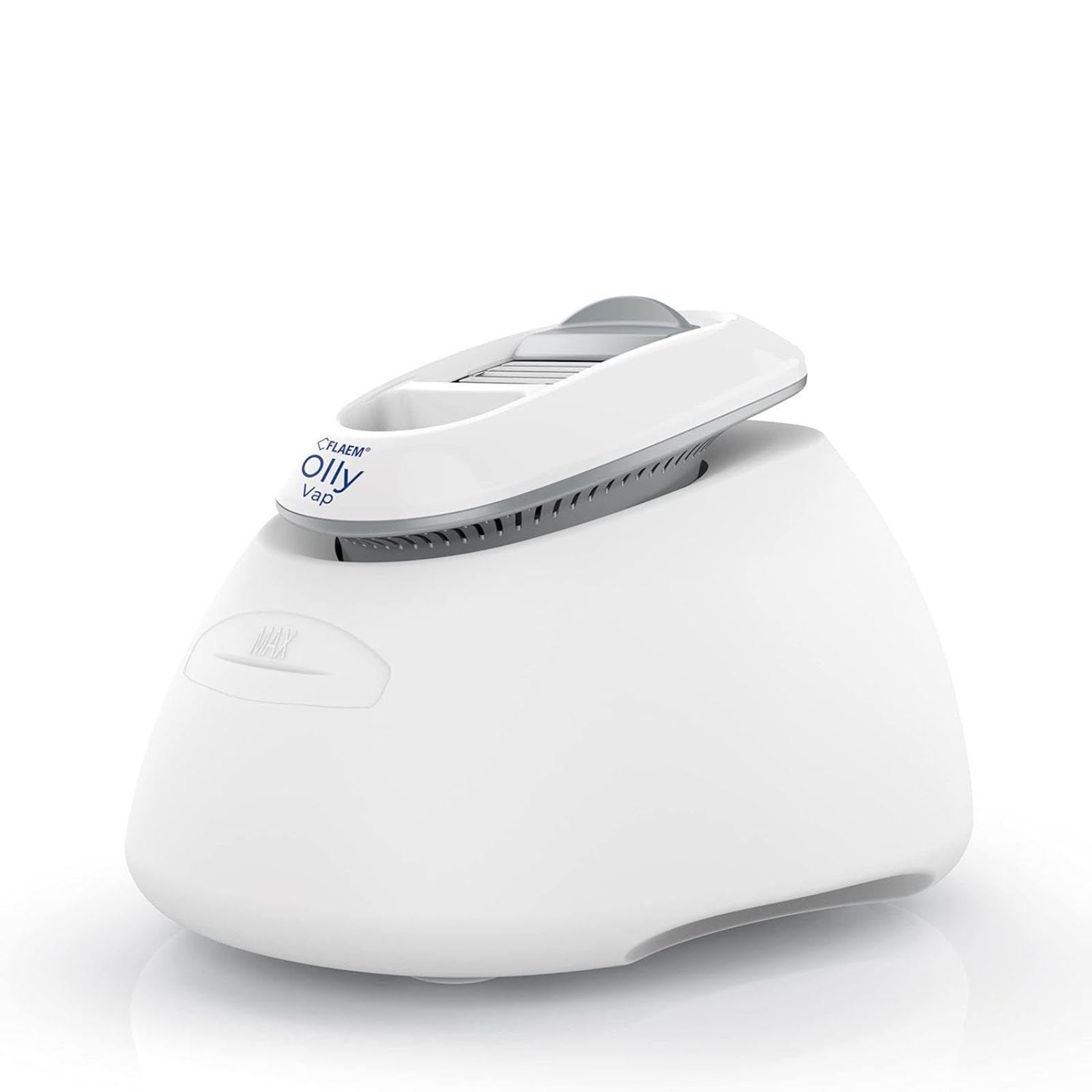 Flaem, Olly Umidificatore Ambiente a Caldo, Diffusore di Oli Essenziali, Pre-Raffreddamento del Vapore Sterile, Sicuro per i Bambini, Luce Notturna, Capacità 4,5 l, Ideale per 25 mq, Design Italiano