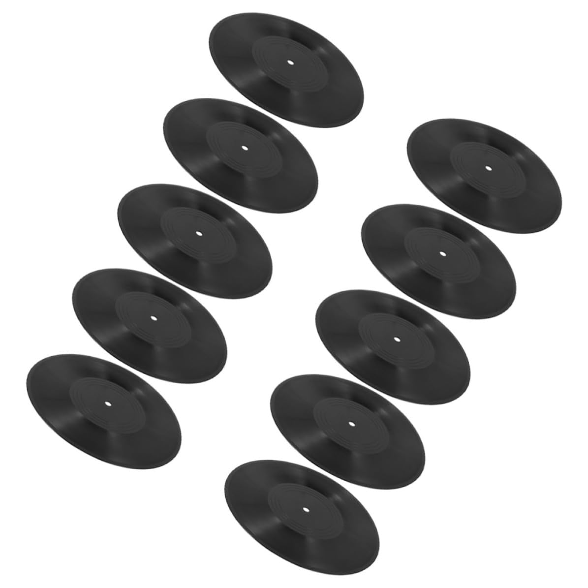 BESTOYARD Decorazioni da Muro in Vinile Nero 10 Pezzi Retro Vintage in Plastico Facili da Installare per Temi Disco e Ambienti Indie Aesthetic