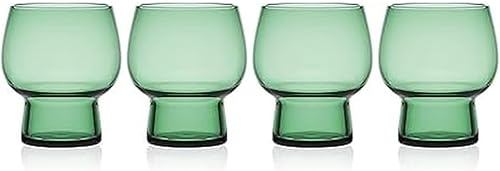 Mikasa Phoebe - Juego de 4 vasos dobles para bebidas (4 unidades), color salvia