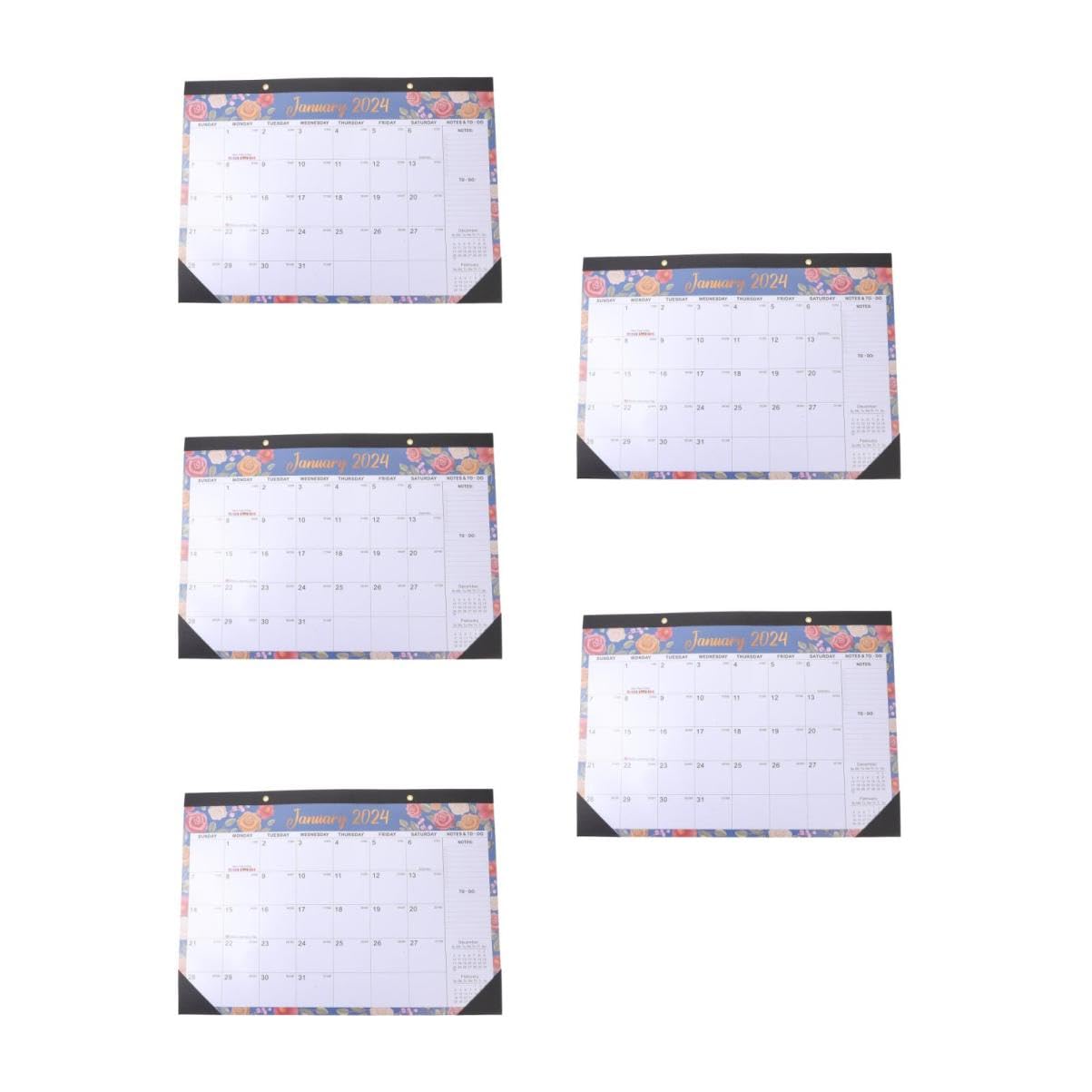 VILLCASE 5 Pz Programma 2022 calendario mensile adesivi pianificatore agenda scrivania obx calendar calendario da appendere per la casa calendario sospeso per la registrazione del piano