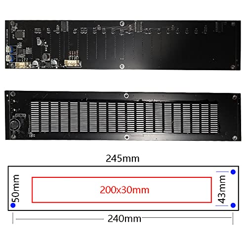 Ecualizador DSP de Espectro Musical con Luces LED, Modo Múltiple, Captación de Voz, Carcasa de Acrílico, Rango de Frecuencia 50 Hz - 20 kHz (sin DSP) miniatura 4