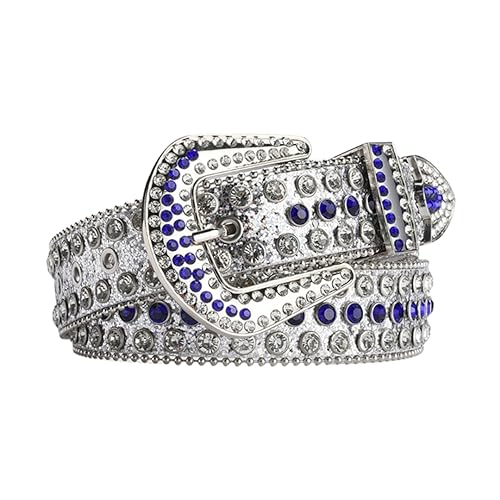 DBFBDTU Adjustable Rhinestone Belt For Jeans Glitter Belt Women Denim Teen Jeans Skirt Belt