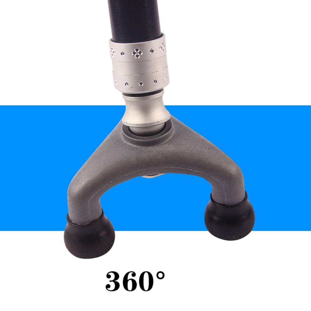 BJH Bastones Plegables para Mujeres y Hombres, bastón Ajustable con luz LED y Puntas de Goma, bastón de Aluminio para Personas Mayores con Artritis y discapacitados Interesting