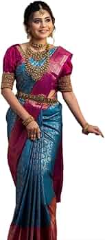 Yashika Ladies Fancy Banarasi Kanjivaram Art Silk Saree