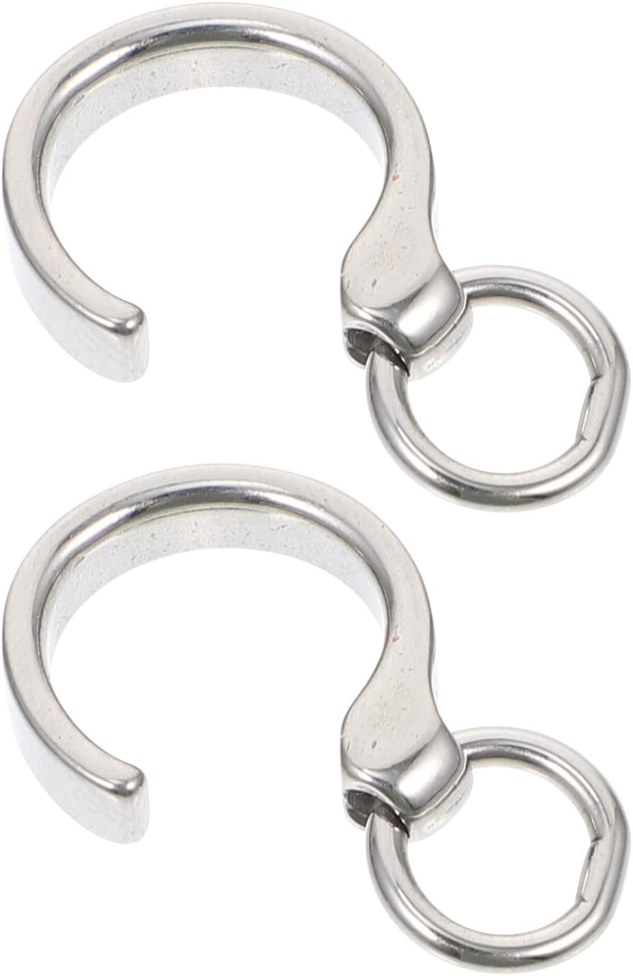 POPETPOP 1 De Loros De Cacatúa Pequeños Higos Abiertos para Accesorios De Aves De Corral Anillos De Metal Plateado De Pollo X Tobillo De Entrenamiento De Escape Tobilleras De Pie