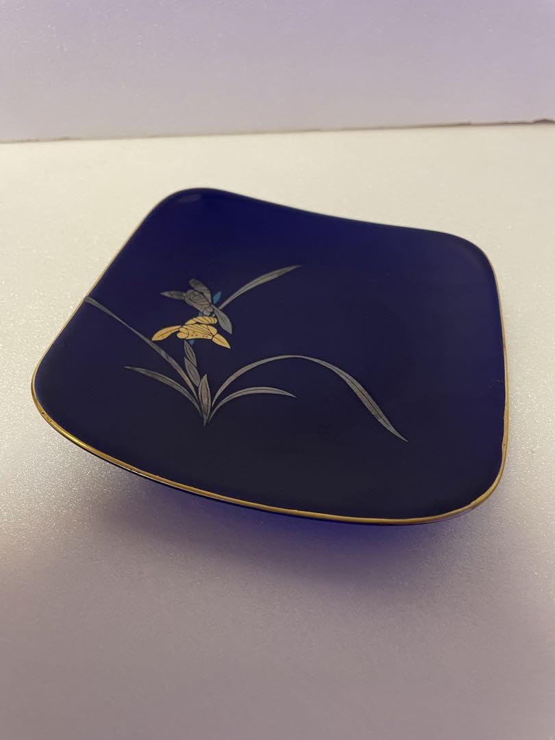 Amazon | 深川製磁 瑠璃彩磁 角皿4枚 香蘭社 1枚 合計5枚 管理.KT