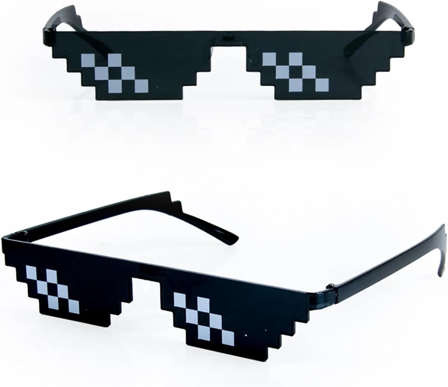 20pcs Plastic Black Mosaic Sunglasses Funny Glasses Outdoor Party Favors Adult Retro For Party