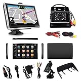 【7 Zoll übersichtliches Display】Das Navi ist mit einem hochwertigem LCD-Display ausgestattet, auf dem die Karten mit einer Auflösung von 800 x 480 Pixeln im HD Format angezeigt werden. Zusätzliche Funktionen sind durch das Windows 6.0 Betriebssystem möglich. Eingebaute wiederaufladbare 1000 mAh Li-Batterie für bis zu 20 Minuten Laufzeit, die von einem Reise- und Autoladegerät betrieben werden kann