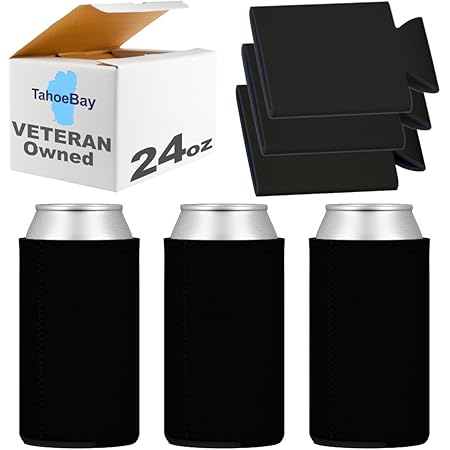 Can Koozies TahoeBay Blank Beer Can Cooler Sleeves Bulk