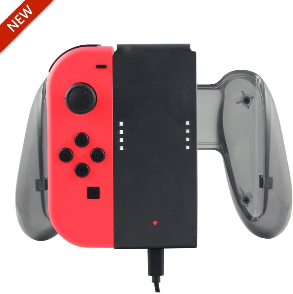 Joy-Con Charging Grip for Nintendo Switch With Indicator Light, Charging Dock Hand Grip For Switch Joy Con