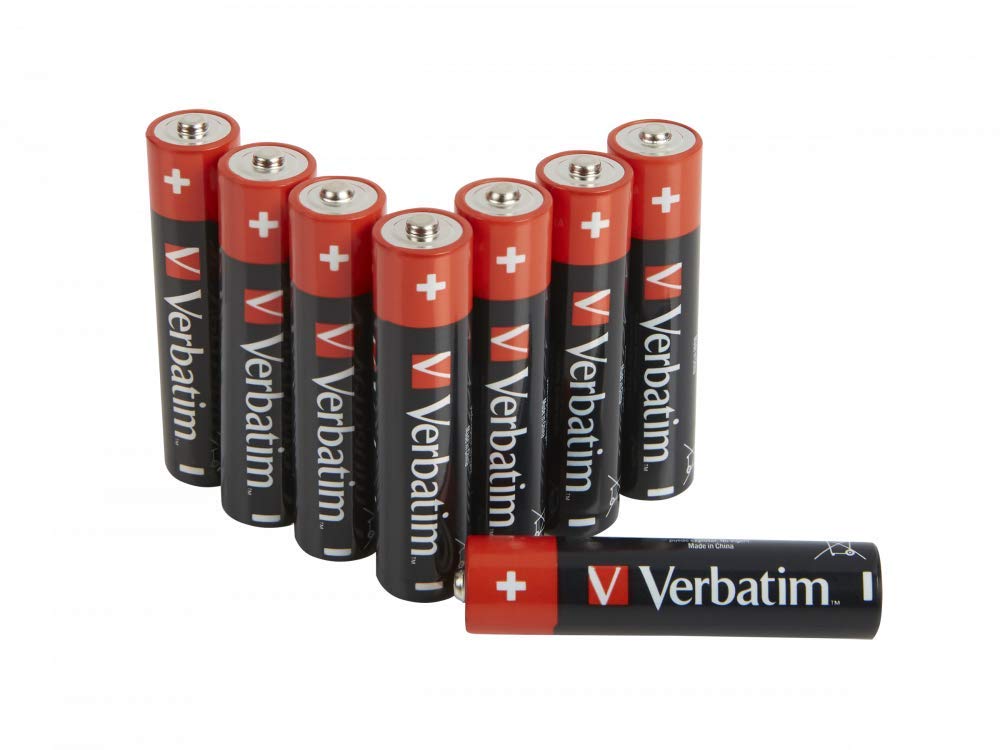Verbatim Alkaline Battery AAA 8 Pack HANGCARD 49502 Single-use W125883311 HANGCARD 49502 Single-use Battery AAA 1 5 V