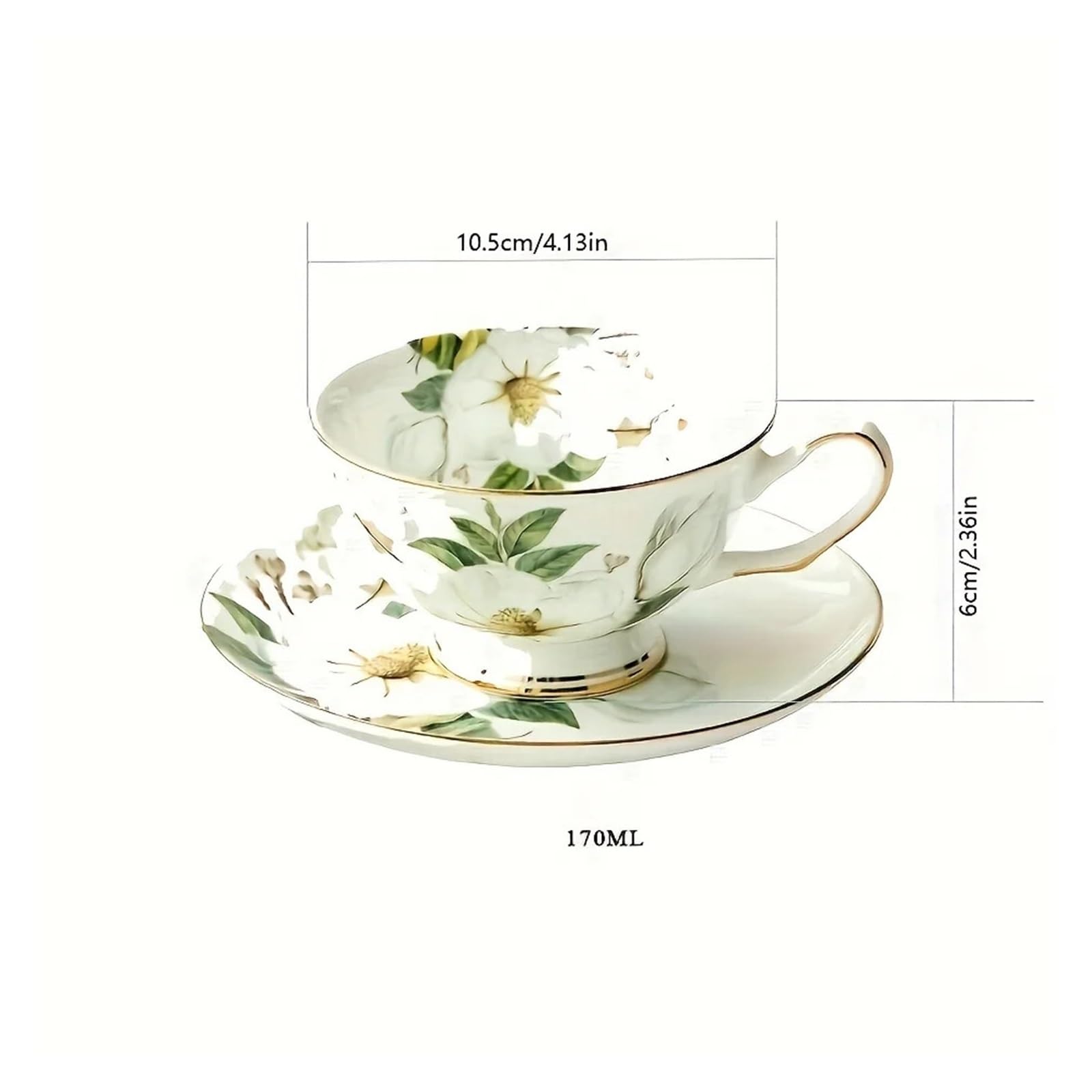 Tazas Y Jarras De Café Taza De Café Con Estampado De Flores Para Té Cacao Y Leche