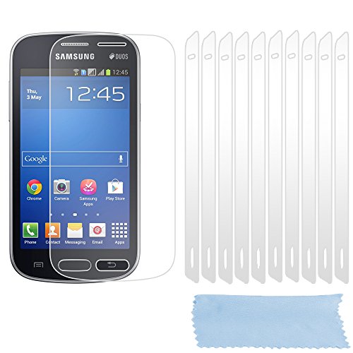 cadorabo Verre Trempé pour Samsung Galaxy Trend Lite, 10x Film Transparente Film Protection écran Verre trempé pour Samsung Galaxy Trend Lite Vitre Protection –...