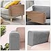 ERINGOGO 1pair Elastic Armrest Cover Stretchable Sofa Armrest Protector for All Sofa Types Comfortable Fleece Material to Install for Use