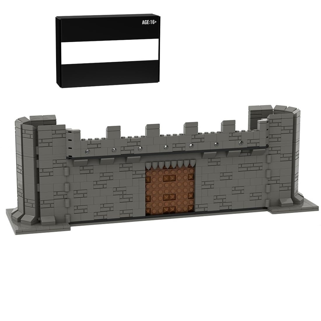 SUPERFLEX Military Scene Building Blocks, Military Series Castle Walls Gates Building Set, Modular Walls Gates Scene Model Consturction Toy for Kids, Compatible with Lego (741PCS)