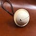Handmade Persolized Leather Bell Keychain Keyring Gift for Girls Boys Beige