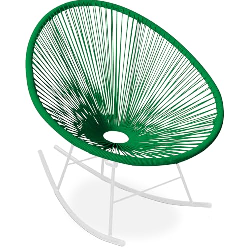 Iconik Interior Acapulco Style - Silla de jardín - Silla mecedora - Nueva edición - Acapulco Verde