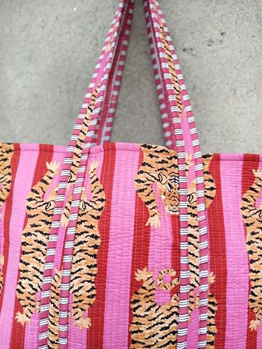 Bolso Tote Acolchado Para Mujer, Ligero, Ideal Playa miniatura 5
