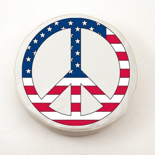 Holland Bar Stool Co. 27 x 8 USA Peace Sign Tire Cover by The