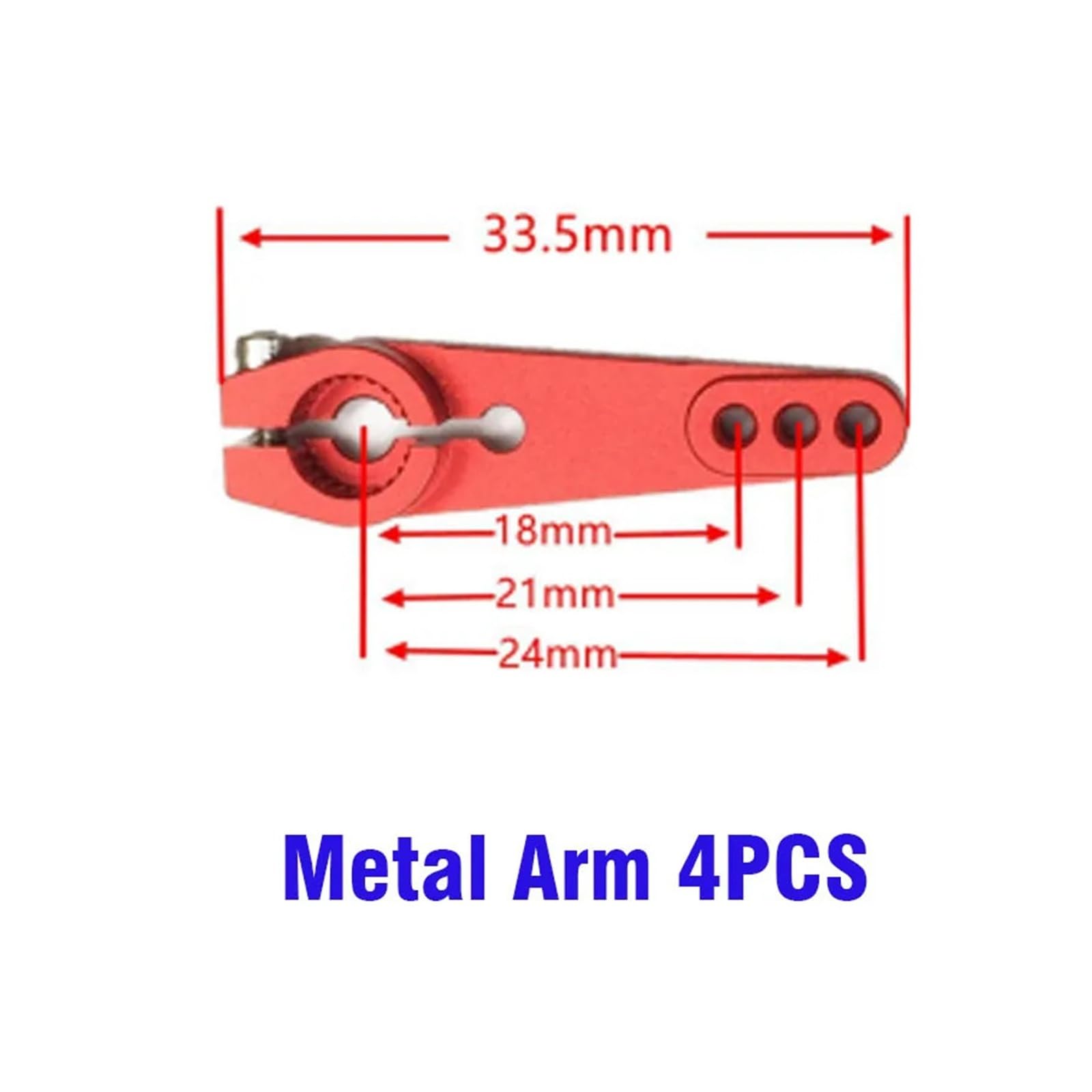 Metalowy wahacz do zdalnego sterowania serwo 830MG 820MG BLS893HV BLS992HV G92 (Metal Arm 4 szt.)
