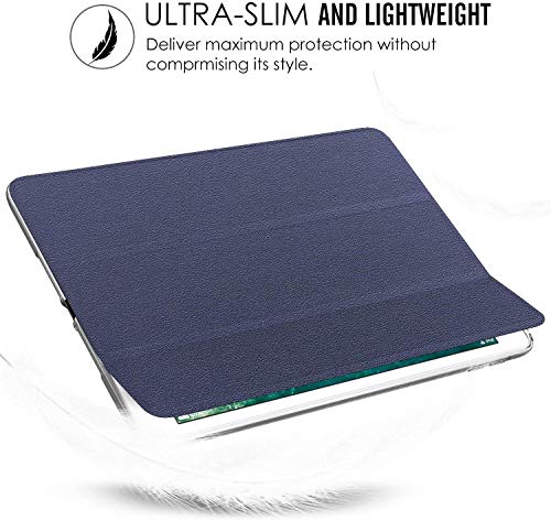 Image of DuraSafe Cases for iPad Air 5th 4th 6th 11th [ Air 11 /6 2024 /5 2022 /4 2020 ] A2588 A2316 MYFQ2HN /A MYFQ2HN /A Lightweight Smart Adjustable Stand Feature Sleek Design Flip Case - Navy Blue