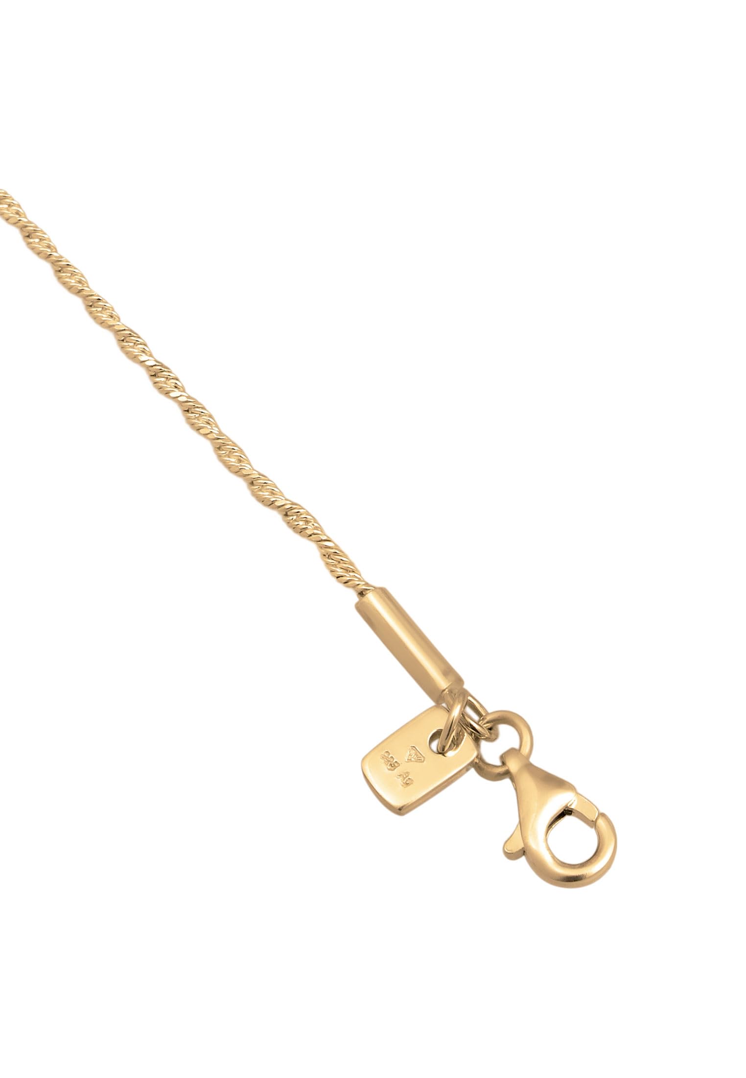 Kuzzoi Budda męska srebrna bransoletka Basic łańcuszek ze srebra wysokiej próby 925, pozłacana, długość 19 cm – 23 cm, 0202292025