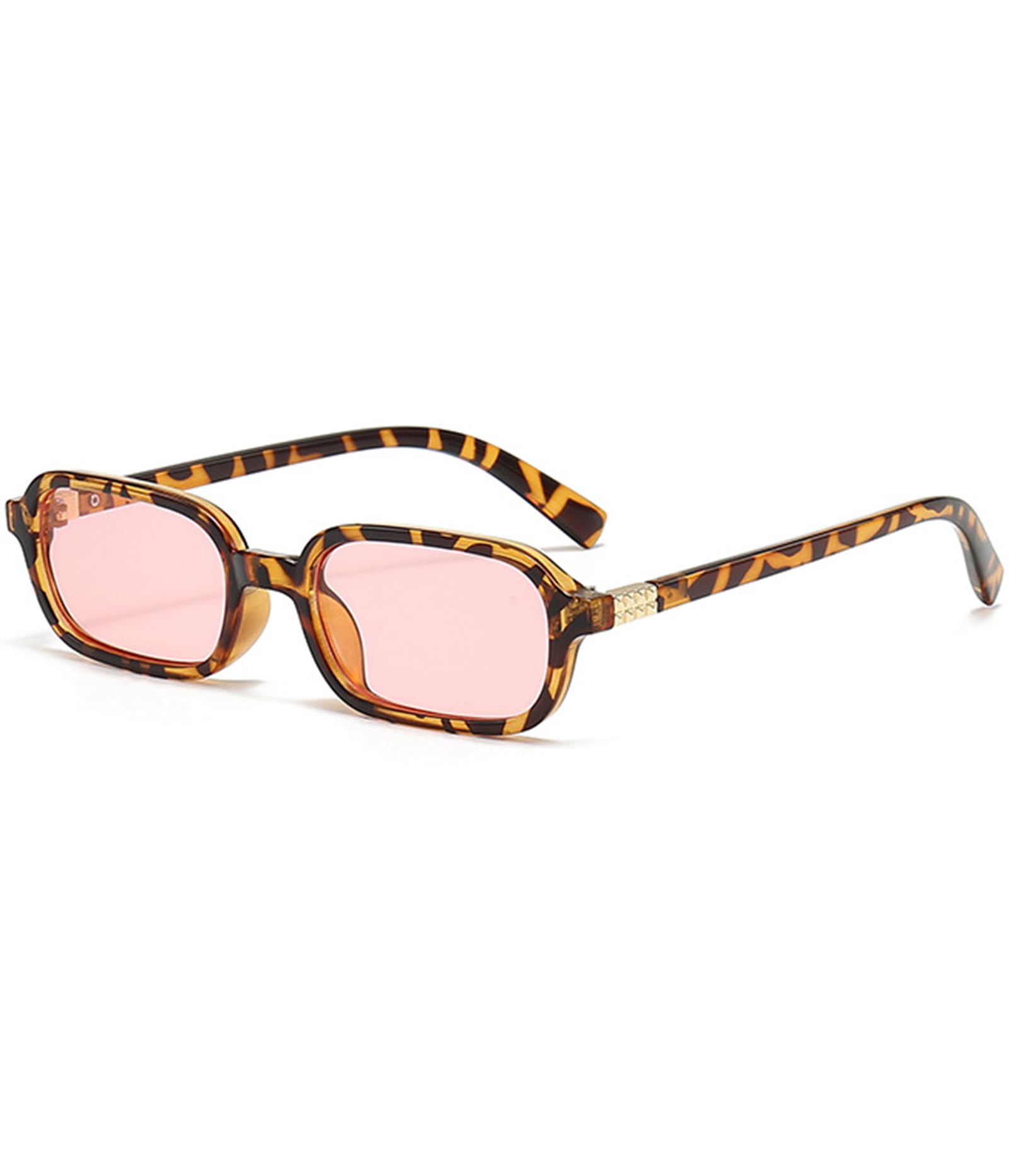 ZIMUSUN Retro Rectangle Sunglasses for Women Men 90s Small Square Frame Sun Glasses