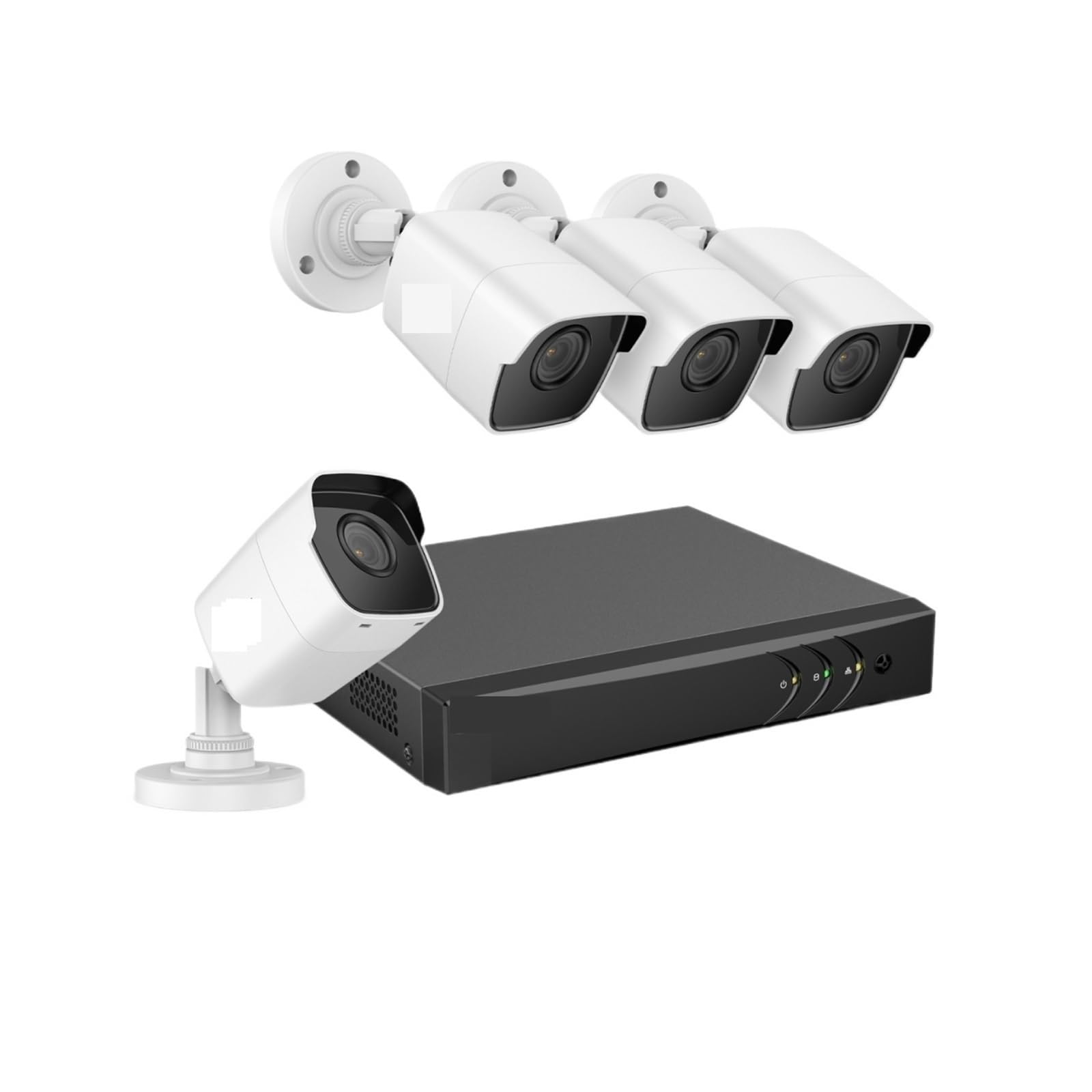 Kit Video Surveillance, Système de sécurité vidéo 8CH 5MP 5 en 1 H.265 + DVR avec 4 pièces 5MP Bullet Ooor, caméras de Surveillance résistantes aux intempéries, Kit de vidéosurveillance(None)