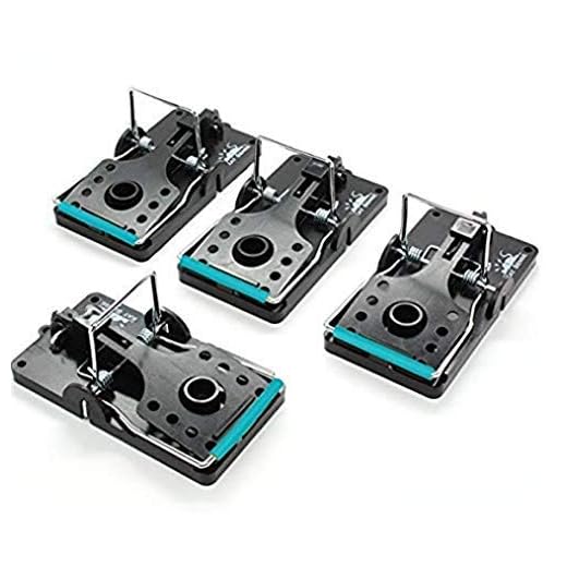 Rat Trap Outdoors, Set of 4, Reusable Indoor Pest Control Solutions for Trapping Large Rats, Chipmunks Squirrels. Instant Humane Kill Rodent Snap Traps That Work, A Better Effective Alternative