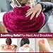 Microwave Heating Pad for Neck and Shoulders and Back Weighted Microwavable Neck Wrap Moist Heat Compress with Natural Lavender Scent for Pain Relief, Cramps and Stiff Muscle Strains by TheraCool