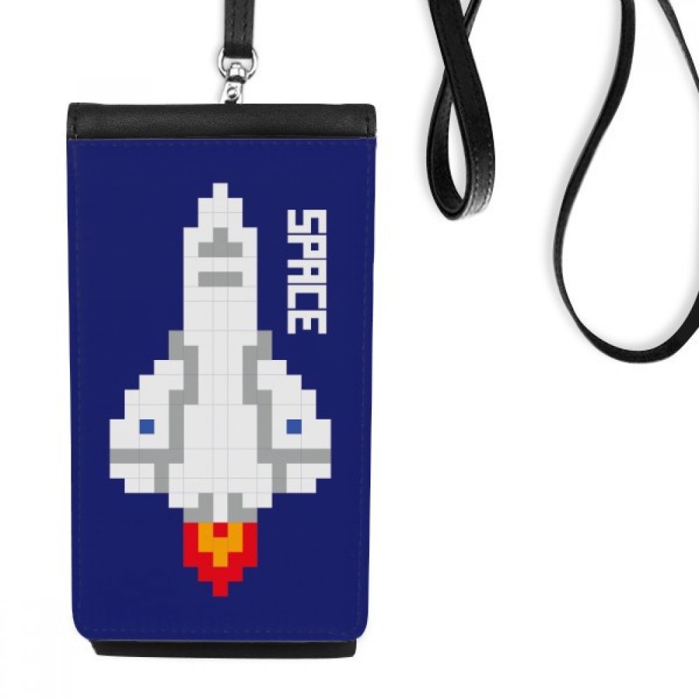 Porte-monnaie téléphone fusée univers cadeau original multicolore sacoche smartphone cuir