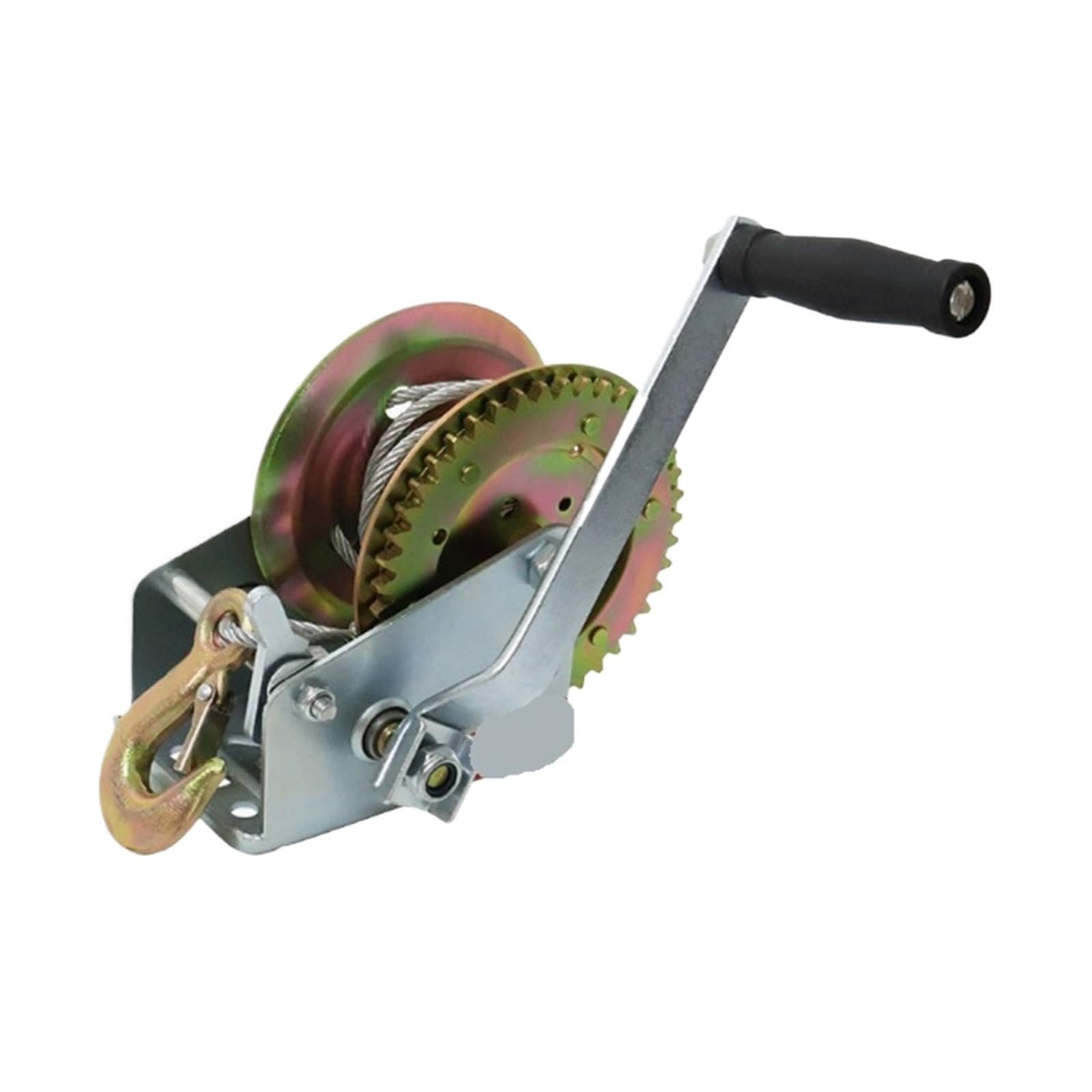 Cabrestante manual, Cable Manual Accionado Por Torno Que Tira Con Remolque De Cuerda Alambre,para caravana con remolque de barco(1200LB7 m)