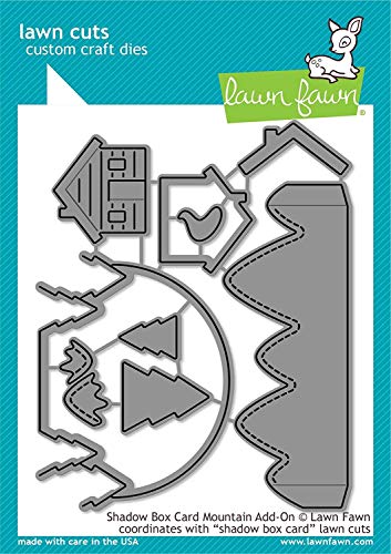 LAWN FAWN Shadow Box Card Mountain Add-On Lawn Cuts Custom Craft Die