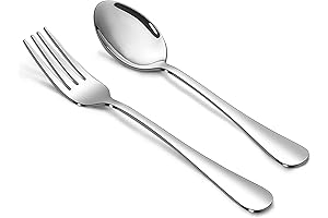 6.7" Premium Artisanal Kitchen Fork and Spoon Set of 12