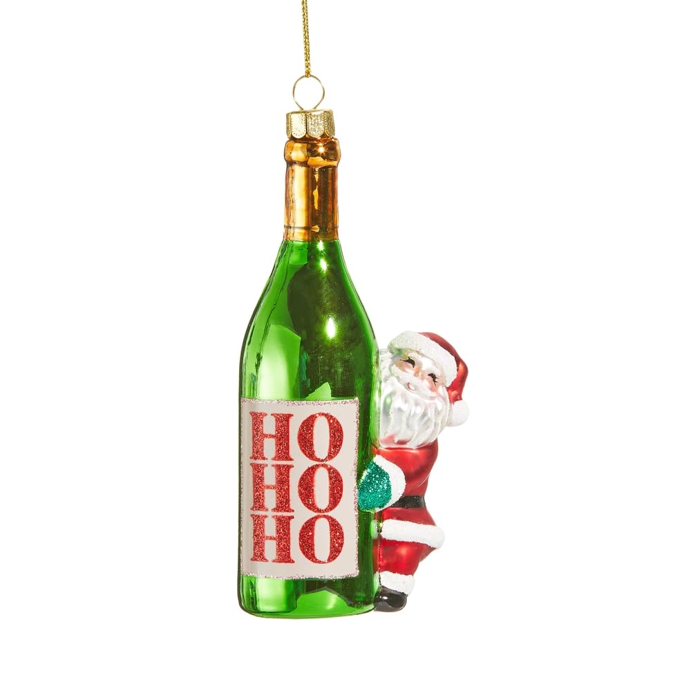 Ornement de Noël en verre RAZ Imports multicolore pour des fêtes magiques