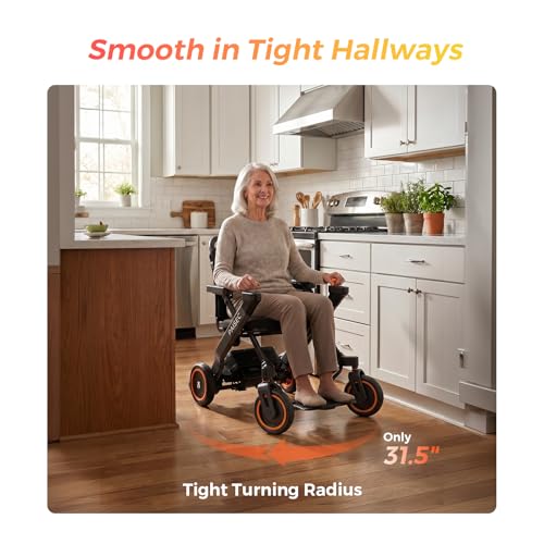 Image of Paiseec W1 2-in-1 Electric Wheelchair for Adults, Easy Folding for Travel