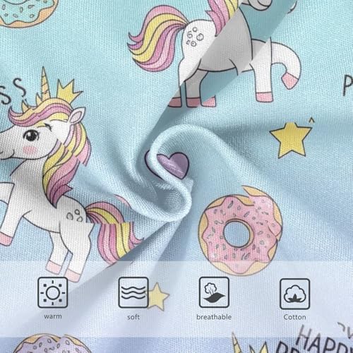 CHIFIGNO Briefs for Boys Cute Unicorns Pastel Gradient Cotton Boy Underwear Soft Breathable Briefs Underwear3