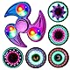 Steemjoey LED Fidget Spielzeug Weihnachten Partygeschenke Leuchtende Fidget Toys für Kinder, LED Fidget Spielzeug Finger Toy Hand Spielzeug ADHD Anti Angst Spielzeug Stressabbau Spielzeug