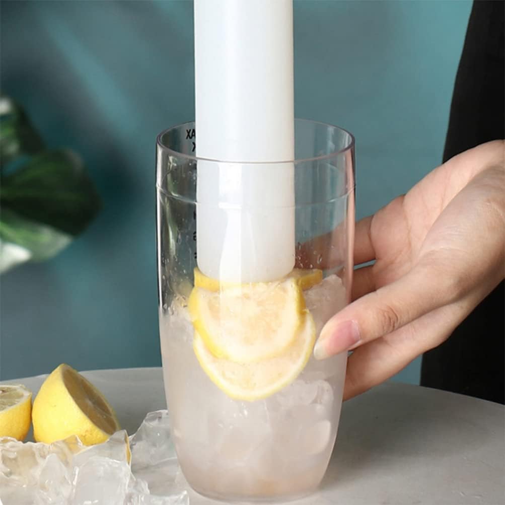 Kitchen Fruit Muddler Plastic Ice Grinding Stick for Strawberries Lemons and More for Cocktails and Juicing Suitable for Cup Heights