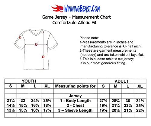 Winning Beast Ready to Use Lot of 18 Soccer Jersey with Player Numbers. Style 109. White - Blue