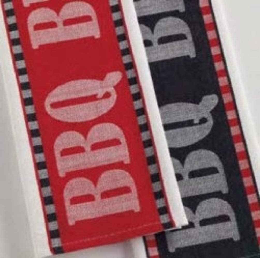 DII BBQ Jacquard Kitchen Towels, Set of 2