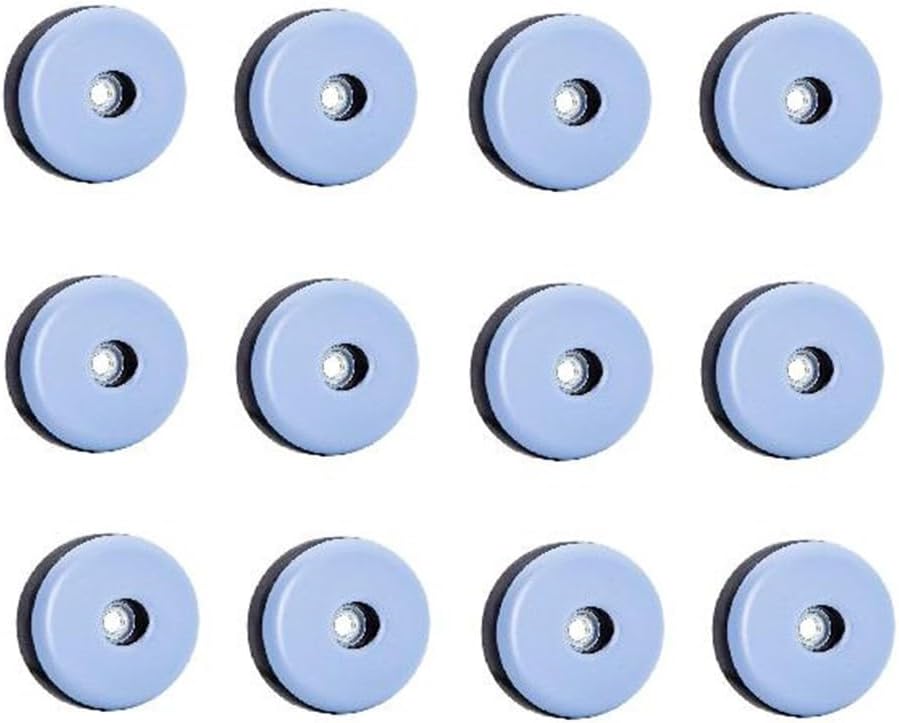 Low friction furniture glides that allow quiet repositioning of heavy household items without floor abrasion (65)