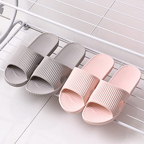 JIJIe Shower slipper, Slippers for Women bathroom or indoor use, anti-slip (Pink UK5/5.5, EU38/39)