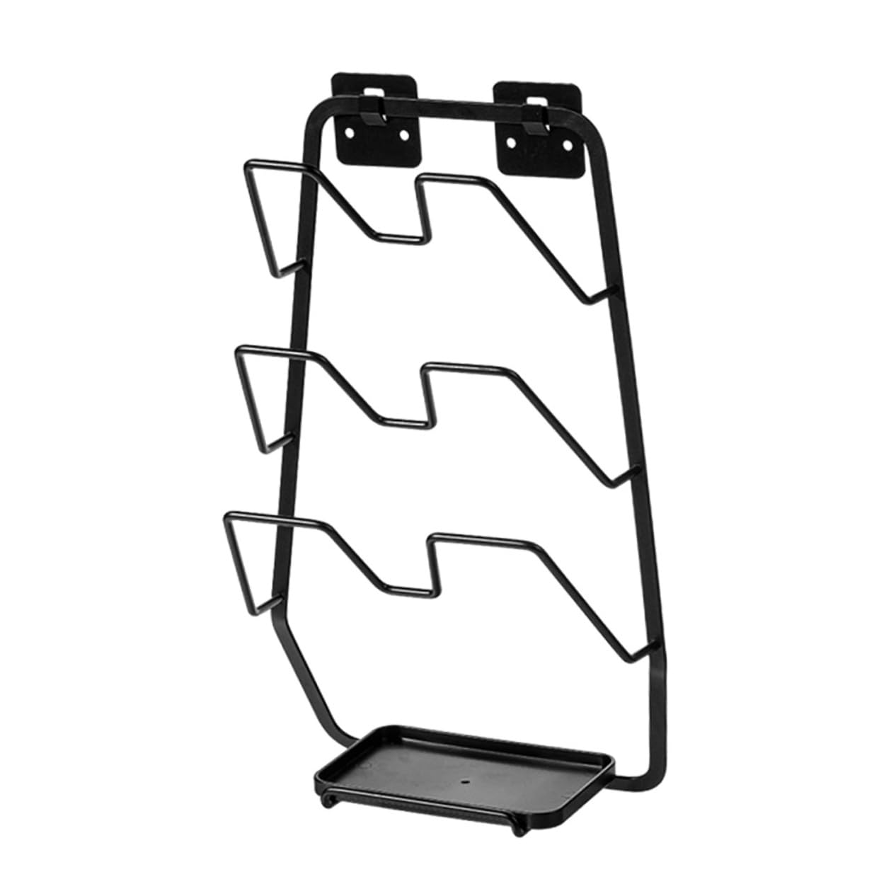 OUNONA Home Wall Mounted Pot Cover Rack Punch Kitchen Gadget for Efficient Storage of Lids Chopping Boards and Cookware and Easy to Install Pot Cover Organizer