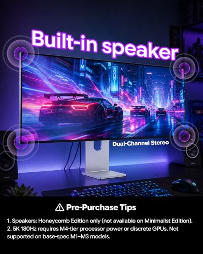 Image of W34KB 34 inch 5K Dual Mode Gaming Monitor (Honeycomb - with Stand)