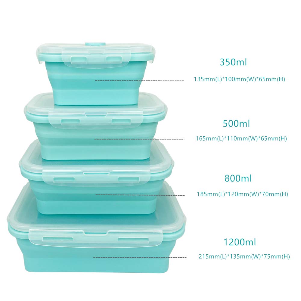 Ecomorning - Recipiente de silicona para alimentos